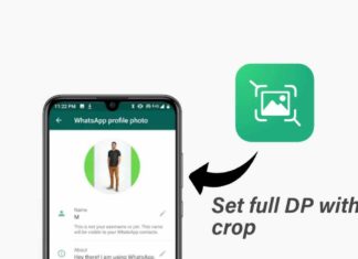 Set full DP in WhatsApp