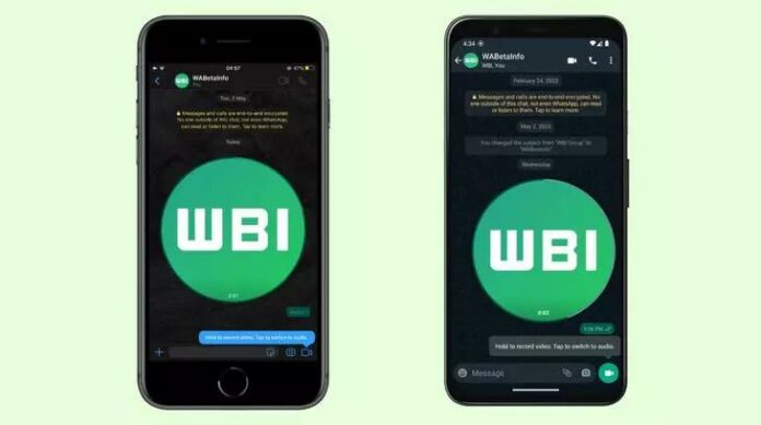 WhatsApp recently rolled out its video messages feature- Image credit by WABetaInfo