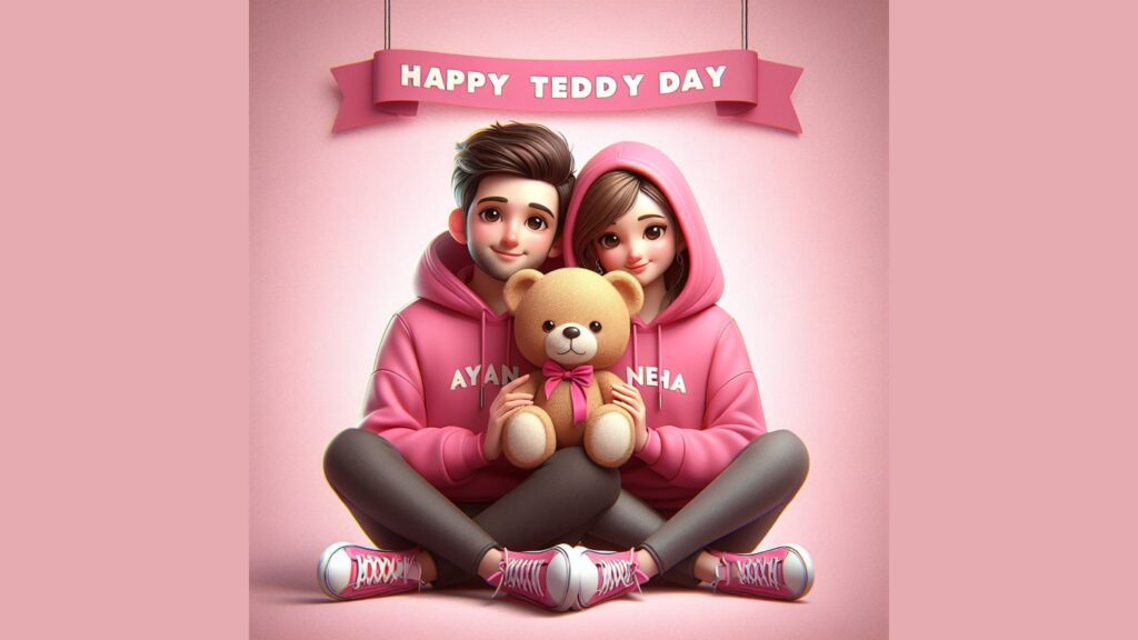 3D Happy Teddy Day AI Photo Editing