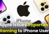 Apple Issues Important Warning to iPhone Users