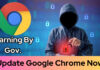 Government Issues Warning to Google Chrome