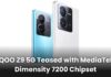 iQOO Z9 5G Teased with MediaTek Dimensity 7200 Chipset