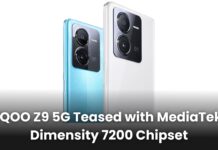 iQOO Z9 5G Teased with MediaTek Dimensity 7200 Chipset