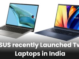 ASUS recently Launched Two Laptops in India