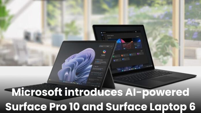 Microsoft introduces AI-powered Surface Pro 10 and Surface Laptop 6