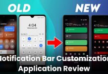 Notification Bar Customization Application Review