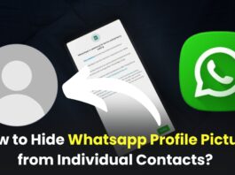 How to Hide Your Whatsapp Profile Picture from Individual Contacts?