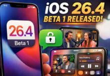iOS 26.4 Beta 1