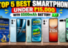 Top 5 Best 5G Phone With 6500 mAh Battery You Can Buy Under ₹15,000 5G Phone With 6500 mAh Battery